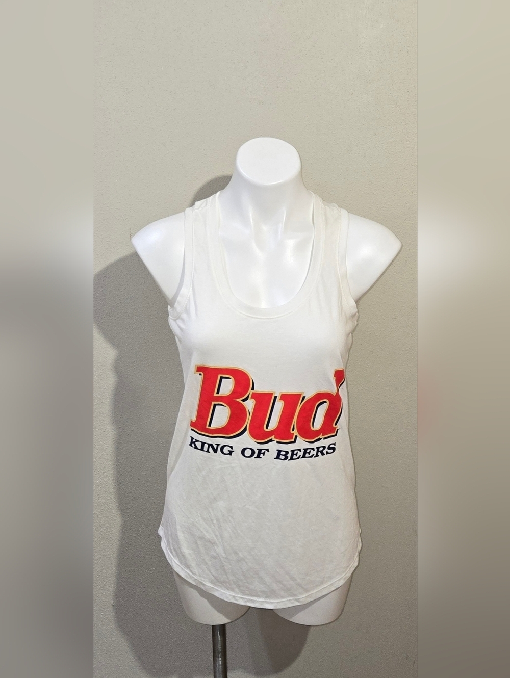 Budweiser District Tank White Women's Size Medium